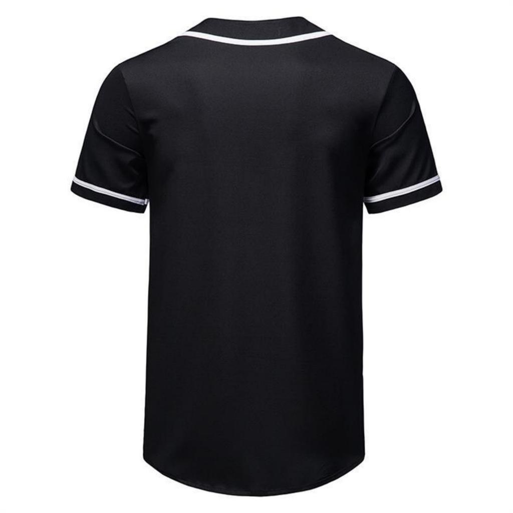 Herren Casual Mode Rundhals Kurzarm Hemd - Herren Baseball Sport Atmungsaktives Oberteil