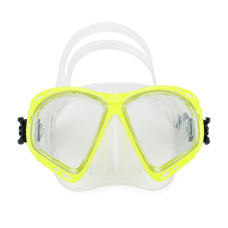 Diving Goggles Tempered Glass Lenses, Adult Snorkeling Masks