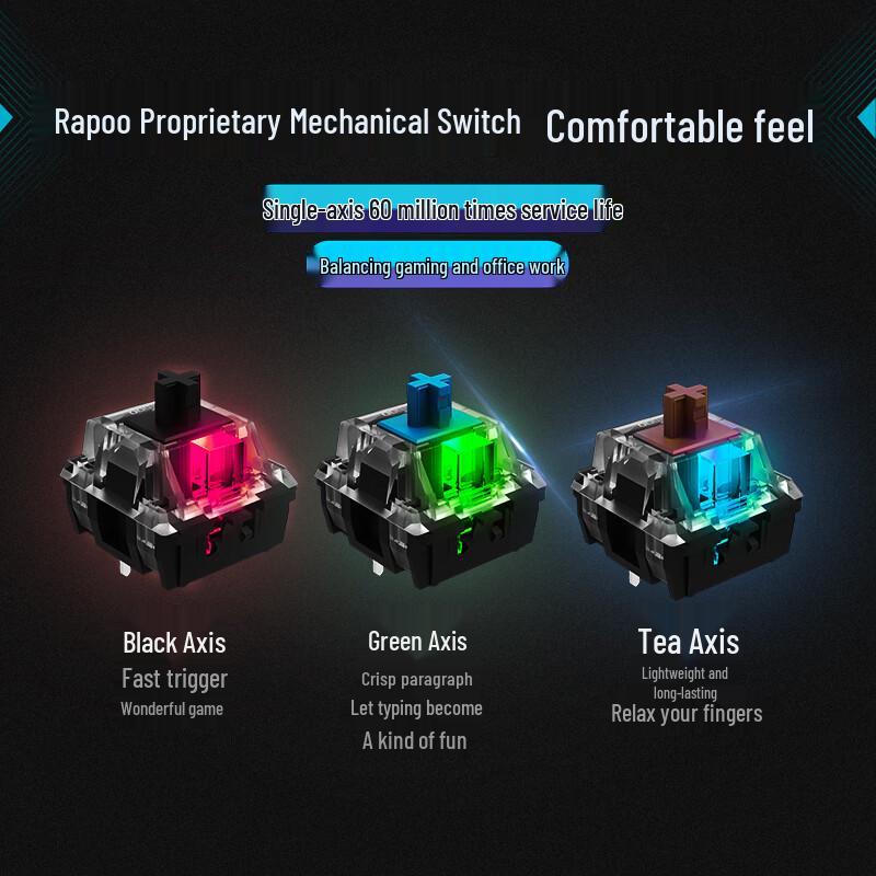 Rapoo V700RGB Alloy Edition 108-Key RGB Gaming Mechanical Keyboard