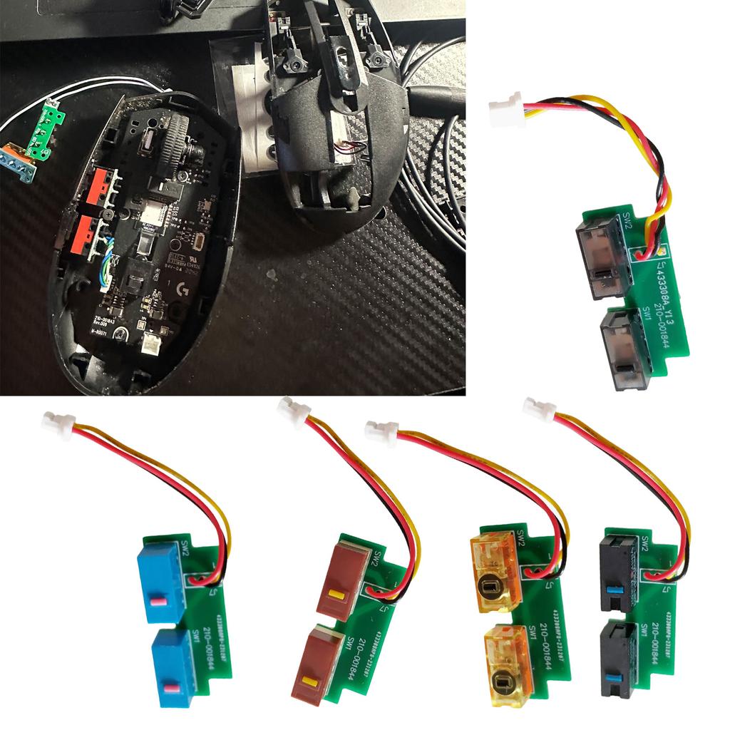 1 Takım Yan Tuşlar Kartı Yanal Düğmeler PCB Logitech G304 G305 İçin Lehimli Montaj Mikro Anahtar Fare Devre Kartı
