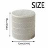Sparkling Rotating Jewelry Storage Box 4 Layers with Lid Rhinestones Desk Organizer Decorative Rotatable