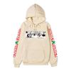 Hunter X Hunter Killua Anime Hoodie Sleeve Letter Print Black Manga Long Sleeve Casual Hooded Pullover Sweatshirt
