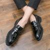Men's British-Style Hidden Heel Patent Leather Shoes - Korean Trendy Casual & Versatile