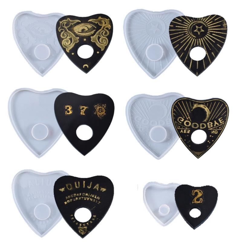 Crystal Epoxy Resin Mold Divination Tray Psychic Board Silicone Mould Multifunctional Silicone Mold for Divination Tray