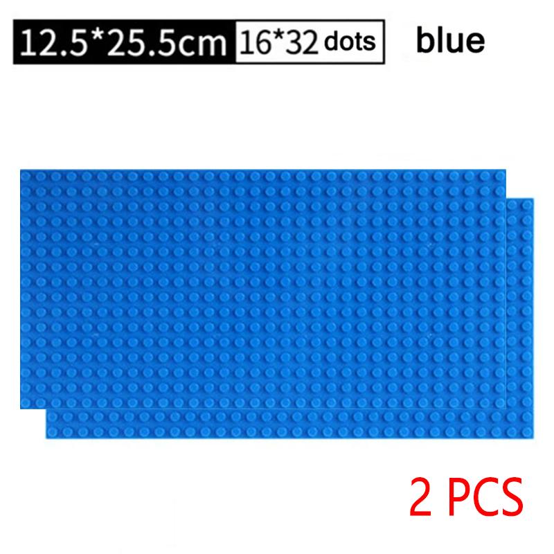 2PCS Classic Baseplates 32x32 16x32 Dots Base Plate MOC Blocks Plastic Building Bricks Assembly Compatible Brand City Friends
