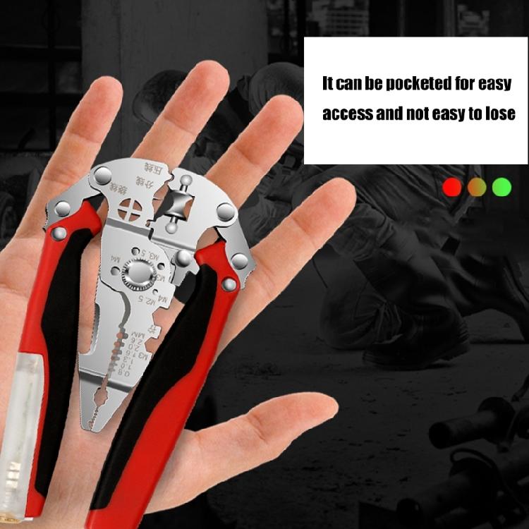 Foldable Wire Stripper Tool Multifunction Wire Strippers Electrical 16 in 1 Wire Cutter Wire Crimper Wire Stripping