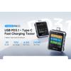 FNIRSI FNB-C2 Digital Voltmeter Ammeter, Type-C Fast Charge Trigger, 240W Max Power Meter, Capacity & Ripple Measurement Tester