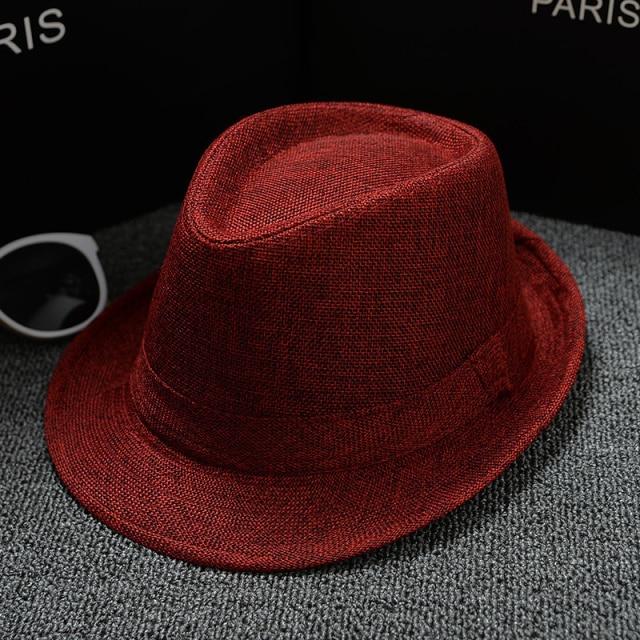 Chapeaux d'été multicolores en option, chapeau de paille solide pour femmes, Fedoras de plage décontractés, chapeaux de soleil Panama, casquettes de Jazz, chapeau de Style britannique