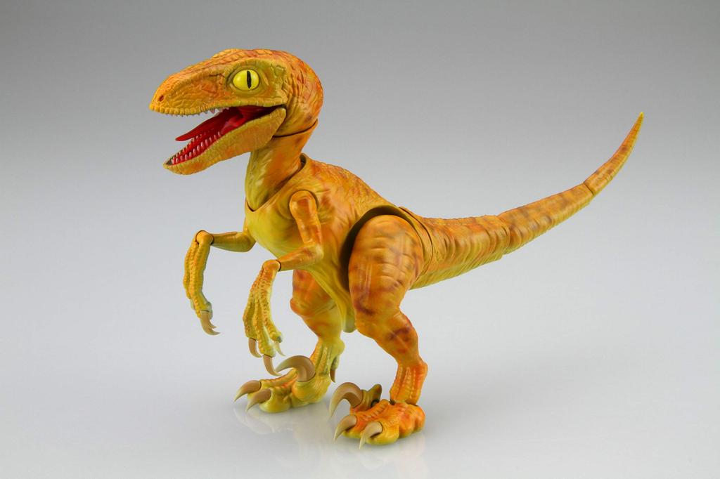 Fujimi Model Free Research Series Kyoryu Edition Velociraptor Orange Color Coded Plastic Model Free Research No.3 EX-1 (Dino Specification) Non-Scale