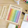 Wooden Multiplication Table Board Math Learning Counting Educational Toy Colorful Number Block Teaching Aids For Kids Gifts
