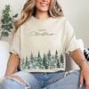 Watercolor Forest Christmas Shirt - Minimalist Holiday Tee