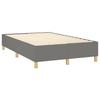 Maison Exclusive - Sommier à lattes de lit avec matelas Gris foncé 120x200cm Tissu