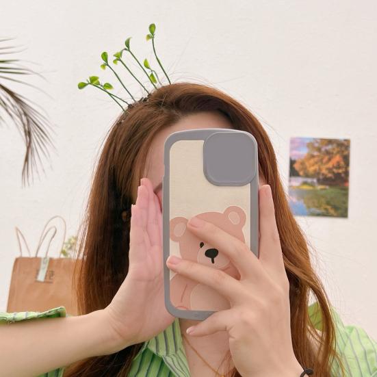 100 Pcs Bean Sprout Hair Clips Plant Hairpins Anti-slip Fake Leaf Funny Shape Long Green Sprout Decor Adult Children Hair Decoration Hair Clips