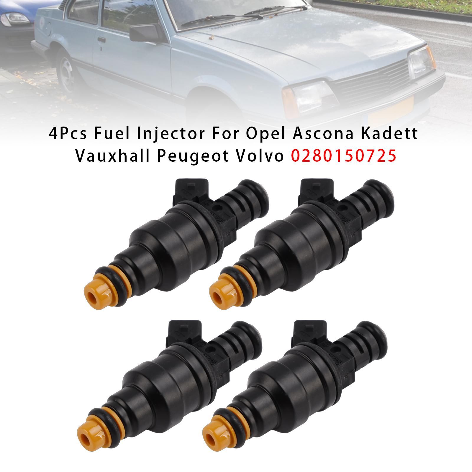 

4 шт. Паливний форсунка для Opel Ascona Kadett Vauxhall Peugeot Volvo 0280150725