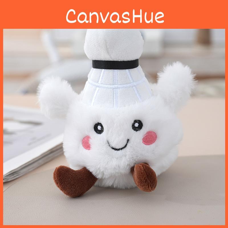 Badminton Plushie Keychain With Pp Cotton Filling For Teens Accessory Key
