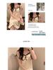 Women's Apricot Lace-Trimmed Camisole Nightgown - Padded Bust, Casual Summer Home Wear Skirt Pajamas