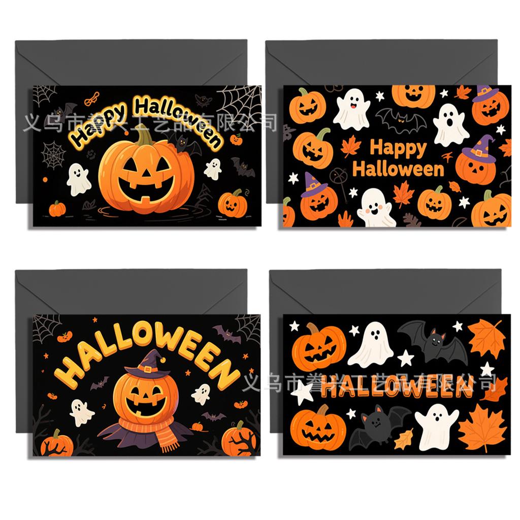 Halloween Party Theme Invitation Card Ghost Pumpkin Ghost Festival Invitation Greeting Card Atmosphere Scene Decoration Invitation