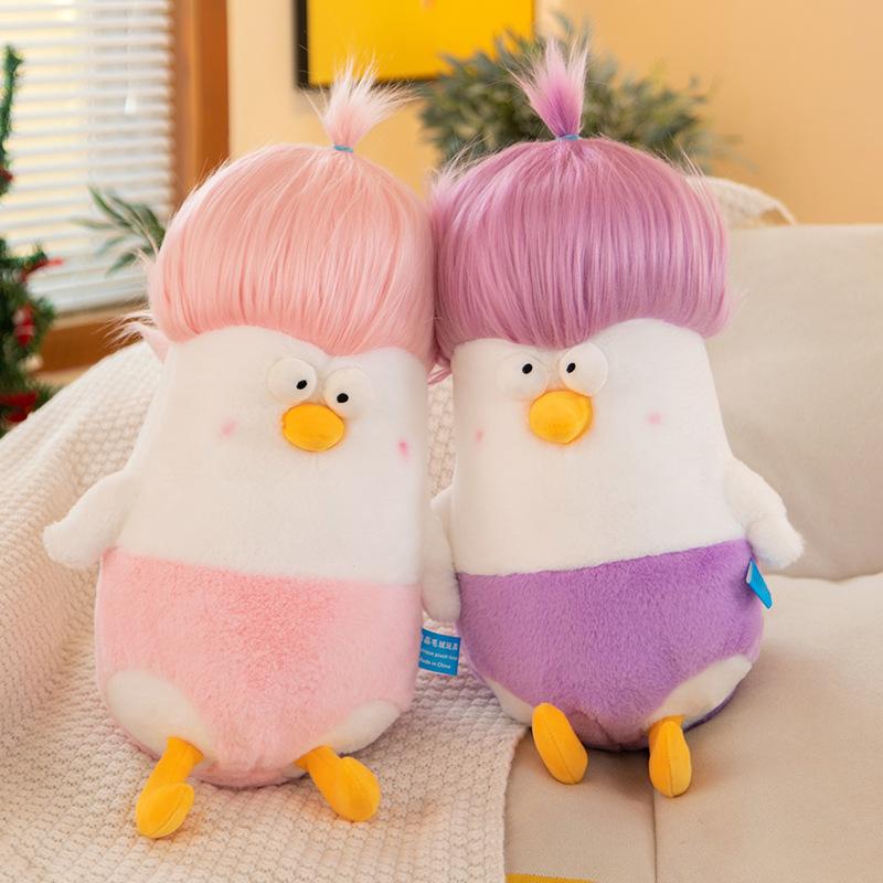 Pollo de Dibujos Animados con un Primer Plano - Peluche, Regalo de Confort para Niños, Muñeco de Máquina de Garra, Juguete de Regalo, Muñeco de Gallito