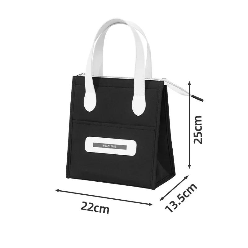 Portable Lunch Bag Insulated Refrigerated Food Safety Warm Lunch Bag Girls Warm Food Picnic Lunch Bag Ladies Lunch Bag
