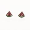 Silver Needle New Trendy Temperament Watermelon Stud Earrings Women's Niche Design Fruit Earrings Personalized Watermelon Earrings