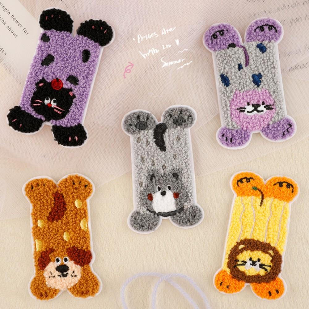 

5Pcs Cute Animal Chenille Embroidery Patches for Bags, Clothes DIY Decoration