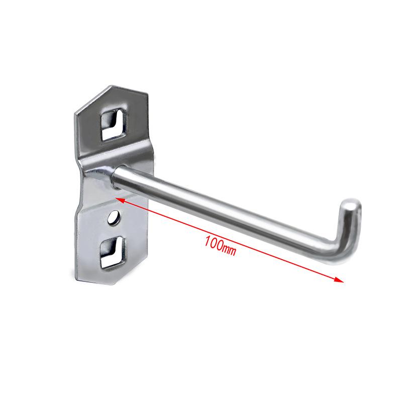 Panou Perforat Metalic cu Găuri Pătrate, Raft pentru Scule cu Cârlige pentru Șurubelnițe