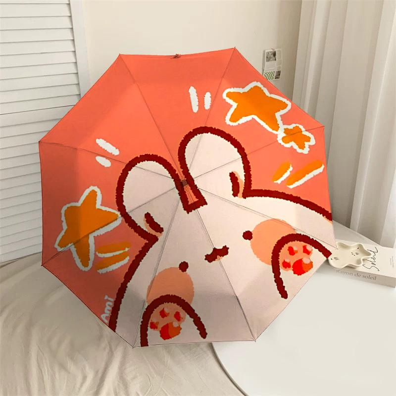 

Adorable Rabbit Starry Sky Umbrella: Perfect for Outdoor Adventures, Auto-Opening & Closing, Lightweight and Durable, Ideal Travel Accessory and Gift