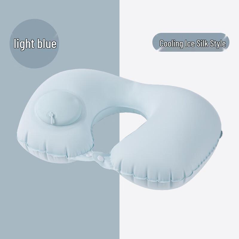 UOSU Cooling Ice Silk Press Inflatable Travel Pillow