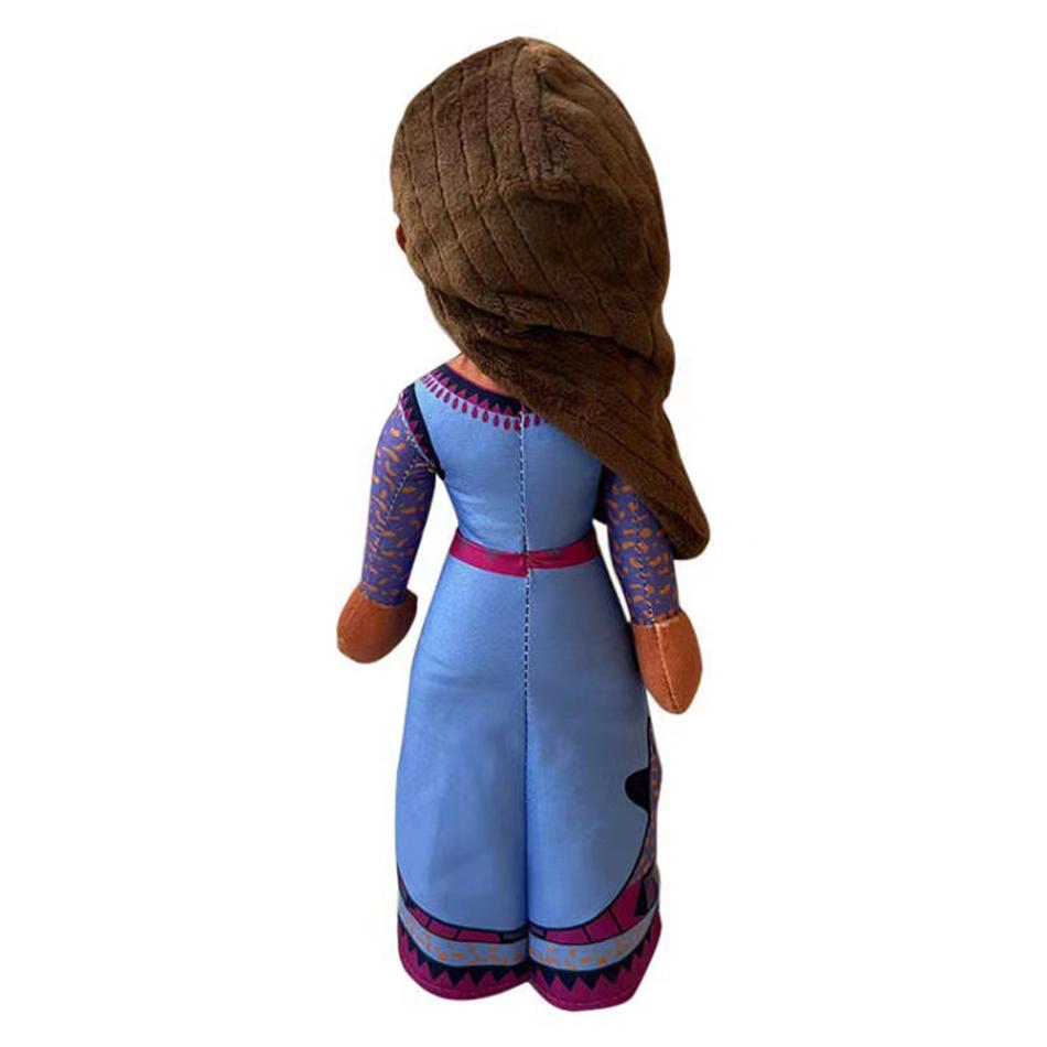 Disney Wish Asha Plush Doll Cute Valentino Anime Doll Kawaii Princess Asha Statue Yellow Star Figure Children Toys Birthday Gift