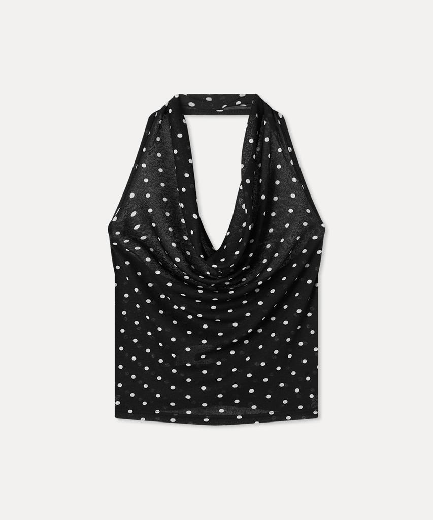 MIXXO Dot Halter Neck Sleeveless_Miwhng62Ms