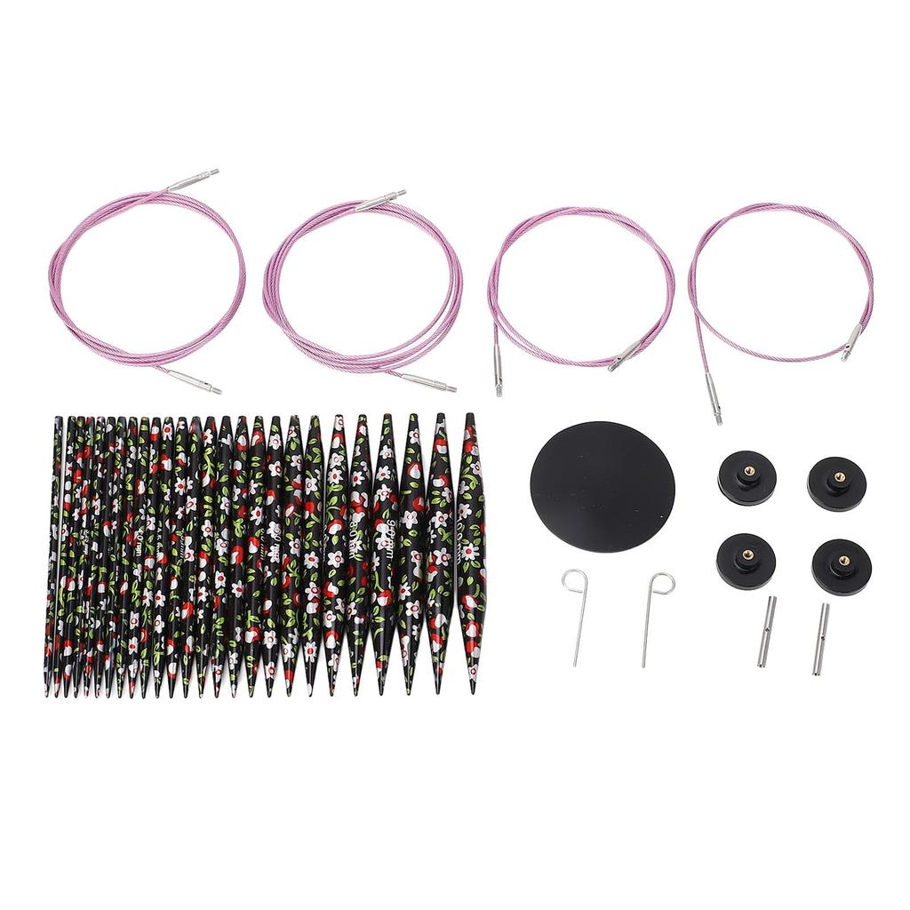 Crochet Needle Circular Needle Knitting Sewing Machine Needle Aluminum Easy to Storage 17 X 13cm 3.0mm-10.0mm Set, Set, Needles, Kit, Material, Use,