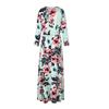 Women's Fashion Summer Crewneck Floral Print Dress