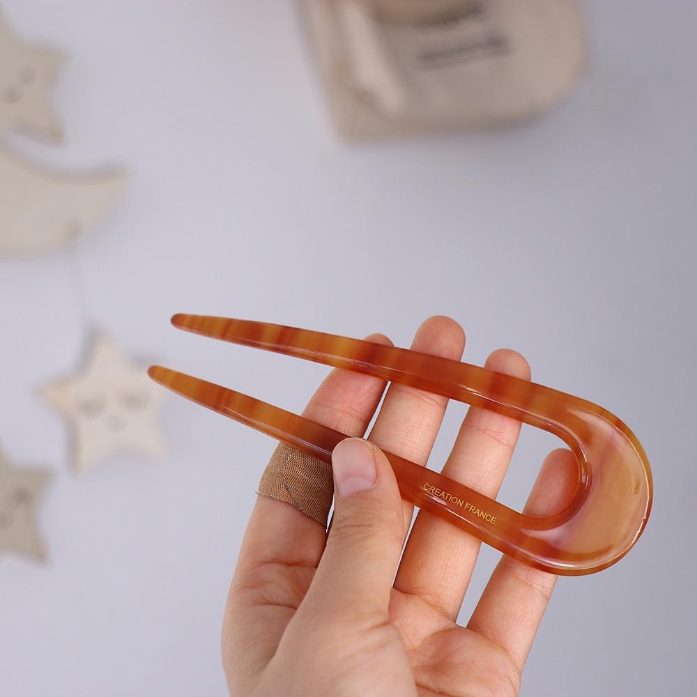 Temperament Hairpins Braided Hairpins Korean Hair Clips Chinese Hair Fork Women Hairpins Acetate Hair Sticks Hanfu Hair Sticks