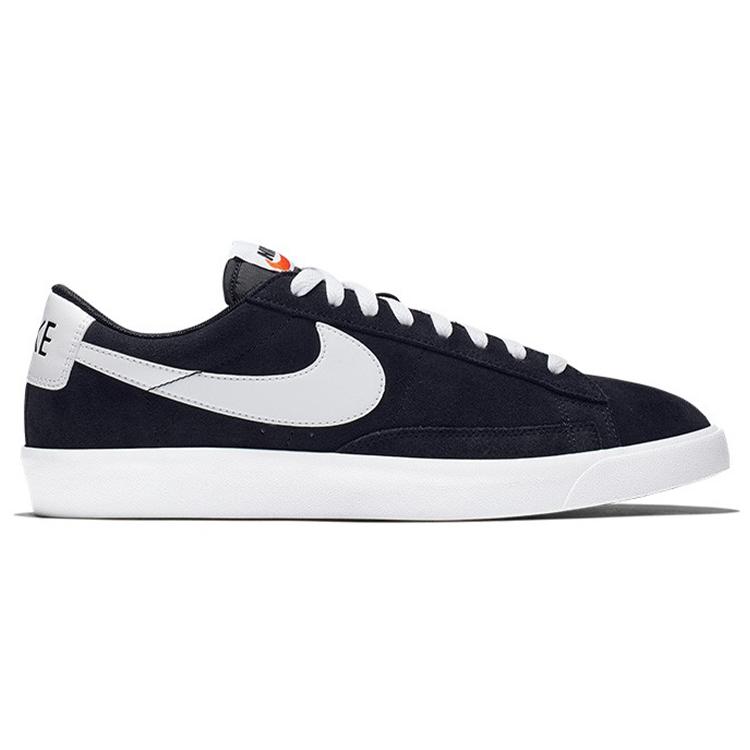 New Nike Blazer Low Premium Vintage Suede Black White 538402-004