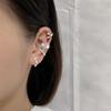 Elegant Wave Zircon Ear Clips: European & American Style, No Piercing Needed