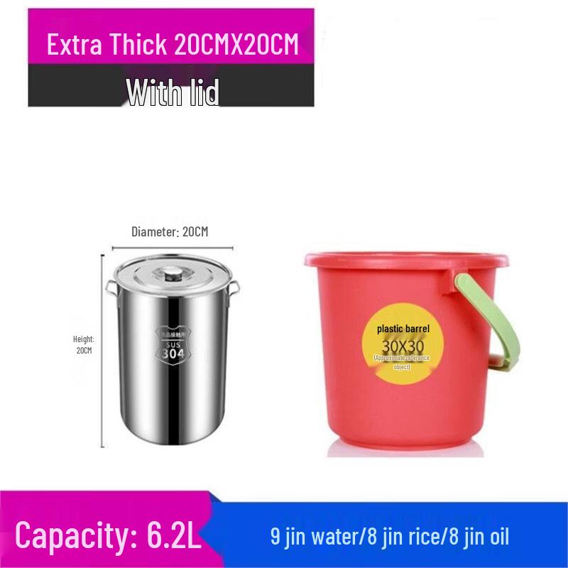 ZISIZ 316 Stainless Steel Thickened Stockpot