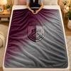 Flannel BlanketBurnley Football Warm Soft Throw Blanket for Indoor Sofa Bed Living Room Use