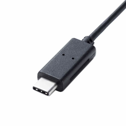 Sanwa Supply USB Type-C Wired Mouse Blue LED Compatible with Windows and Mac Black MA-BLC158BK