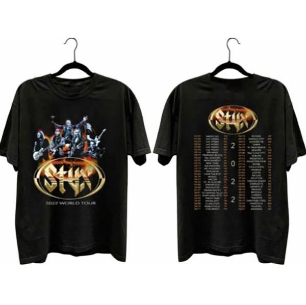 

Hot STYX World Tour 2022 T-Shirt, Vtg 2022 Tour T Shirt 4XL