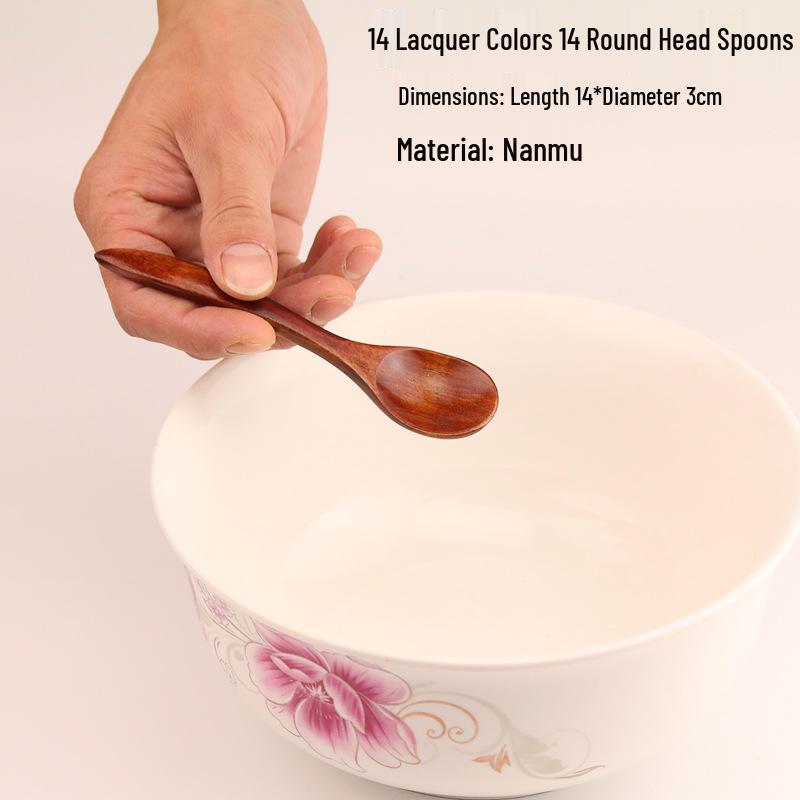 

Creative Long Handle Wooden Spoon for Adults – Ideal for Eating and Drinking Soup, Portable Wooden Cutlery