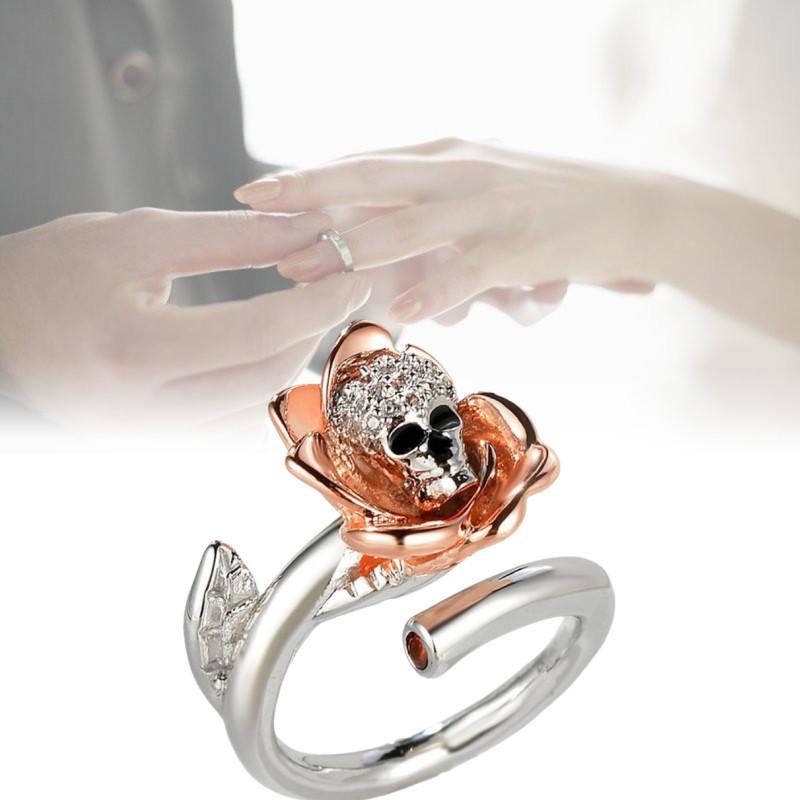 Elegant Zircon Inlaid Copper Ring Trendy Lightning And Meteor Design For Men And Women