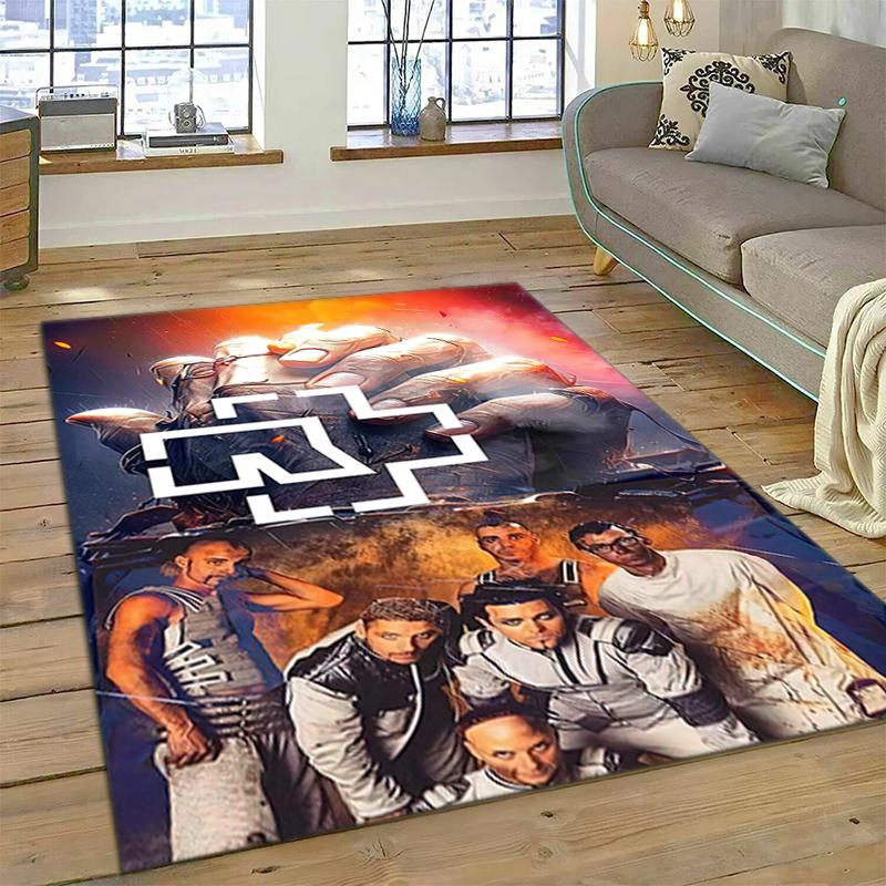 1PC German Rams Print Rug - home decoration Carpet For Living Room Bedroom Flooring Computer Chair Area Rug