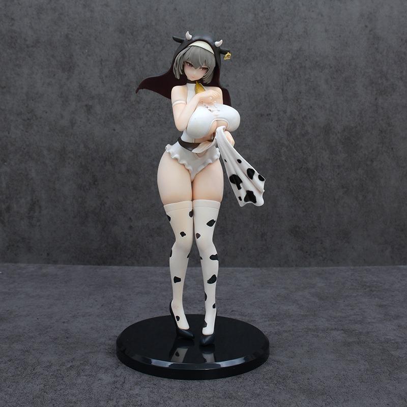New Oko Cow Nun Standing Ver. Anime Figure Cute Bishoujo Collectible Model PC Case Desktop Decor Birthday Gift for Anime Fans