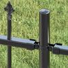 Garden Fence Woerden Gray 240 X 190 Cm Powder Coated Steel