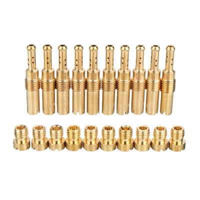 20Pcs Carburetor Main Jets Kits 10 Carburetor Main Jets with 10 Slow Pilot Jets Accessories Durable for PWK PE CVK
