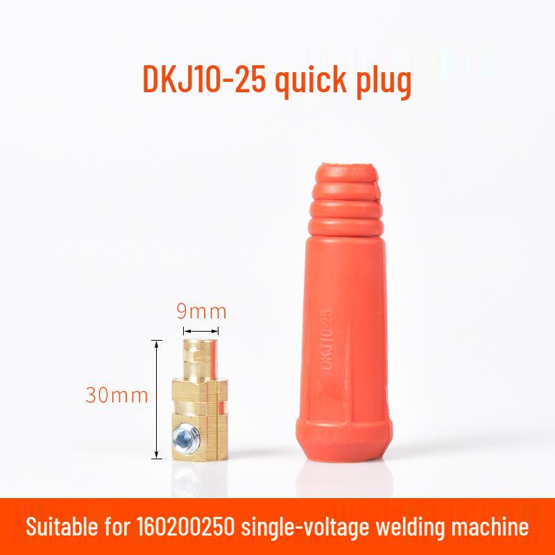 Europäisches Schnellkupplungs-Schweißkabelsatz: Reine Kupfer DKJ10-25 Stecker & Buchsen