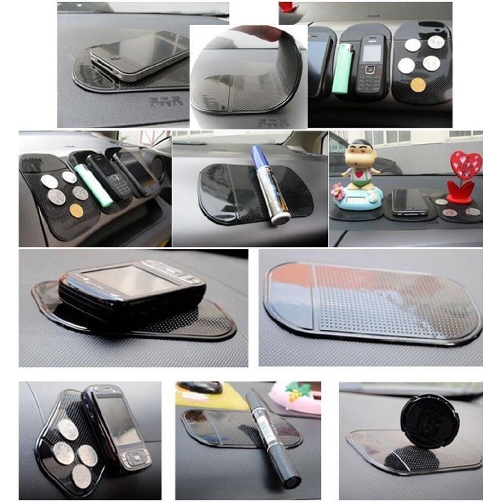 1Pc Multi-functional Dashboard Storage Sticky Mat, Magic Silicone Anti-slip Design, For Car Phone Glasses Holder