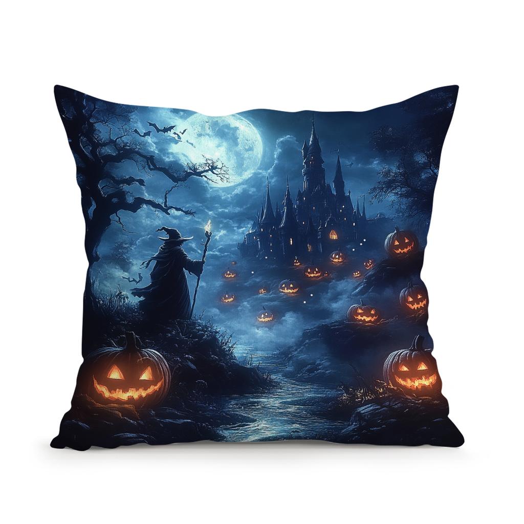 Halloween horror pumpkin Cushions Pillowcase Polyester Cushion Cover Throw Pillow Sofa Decoration Pillowcover Home Room Decor