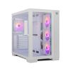 Nox Midi-Tower ATX-Gehäuse Weiß USB 3.0 RGB-LED