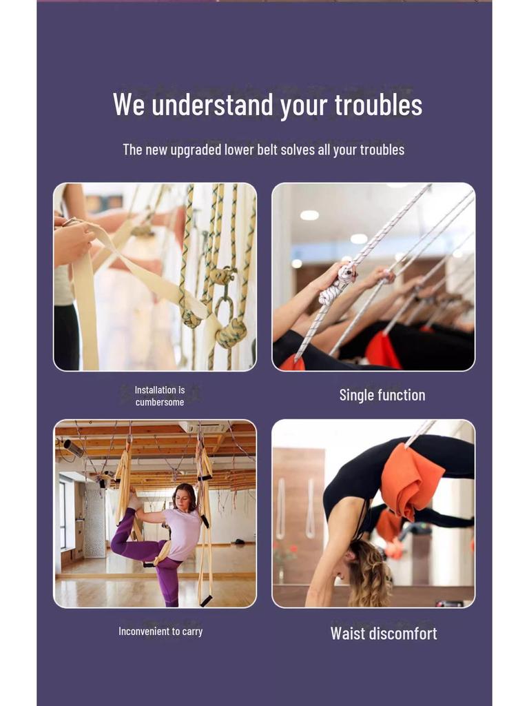 Corda Yoga Aereo: Fascia Addominale e Cintura Elastica per Home Backbends